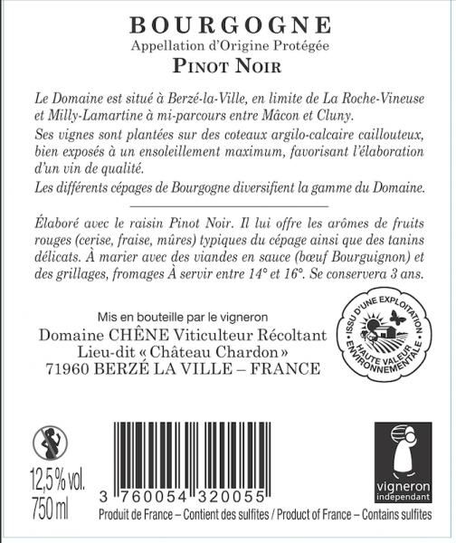 AOP Bourgogne Pinot Noir - visuel 2